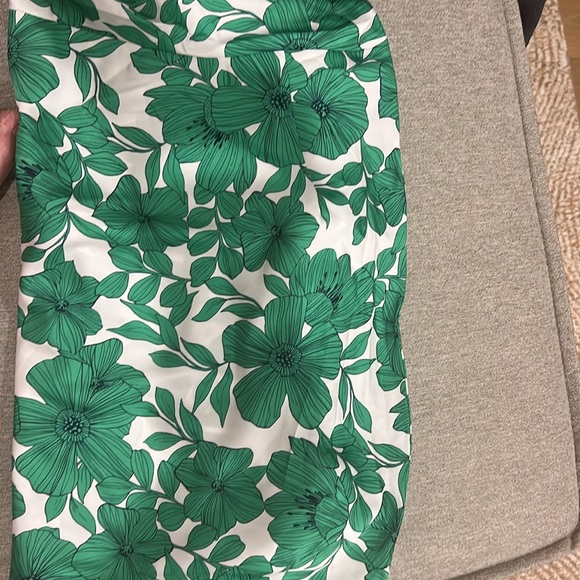 J. Crew Green and White Midi Dress - Picture 7 of 8